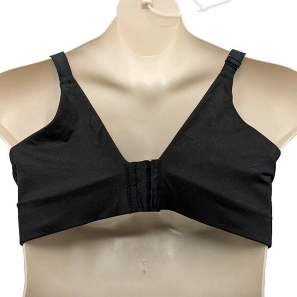 Lane Bryant Cacique Bra Intuition Backsmoother Plunge Black Size 46DDD - Picture 9 of 10